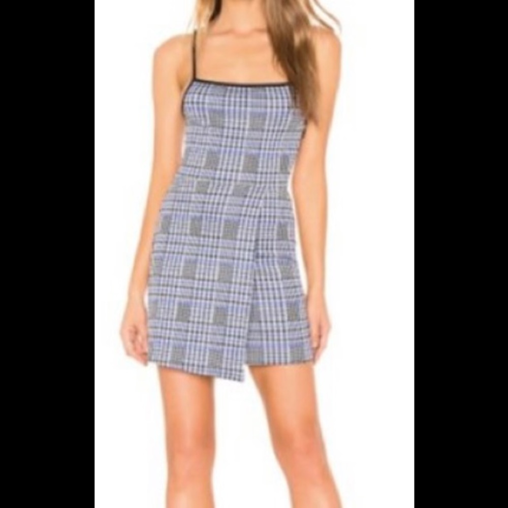 Privacy Please Blue/Black/White Dress